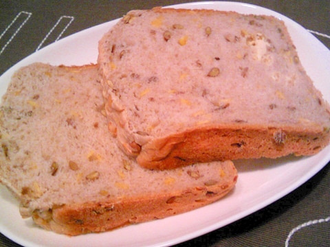 HBでレンズ豆・チーズ食パン